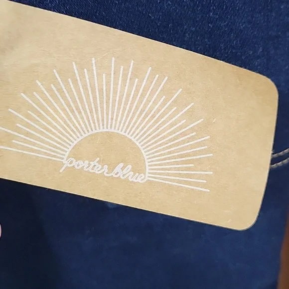 Porter Blue Organic Cotton Bonnie Bibb Classic Blue Denim Overalls - Picture 4 of 13